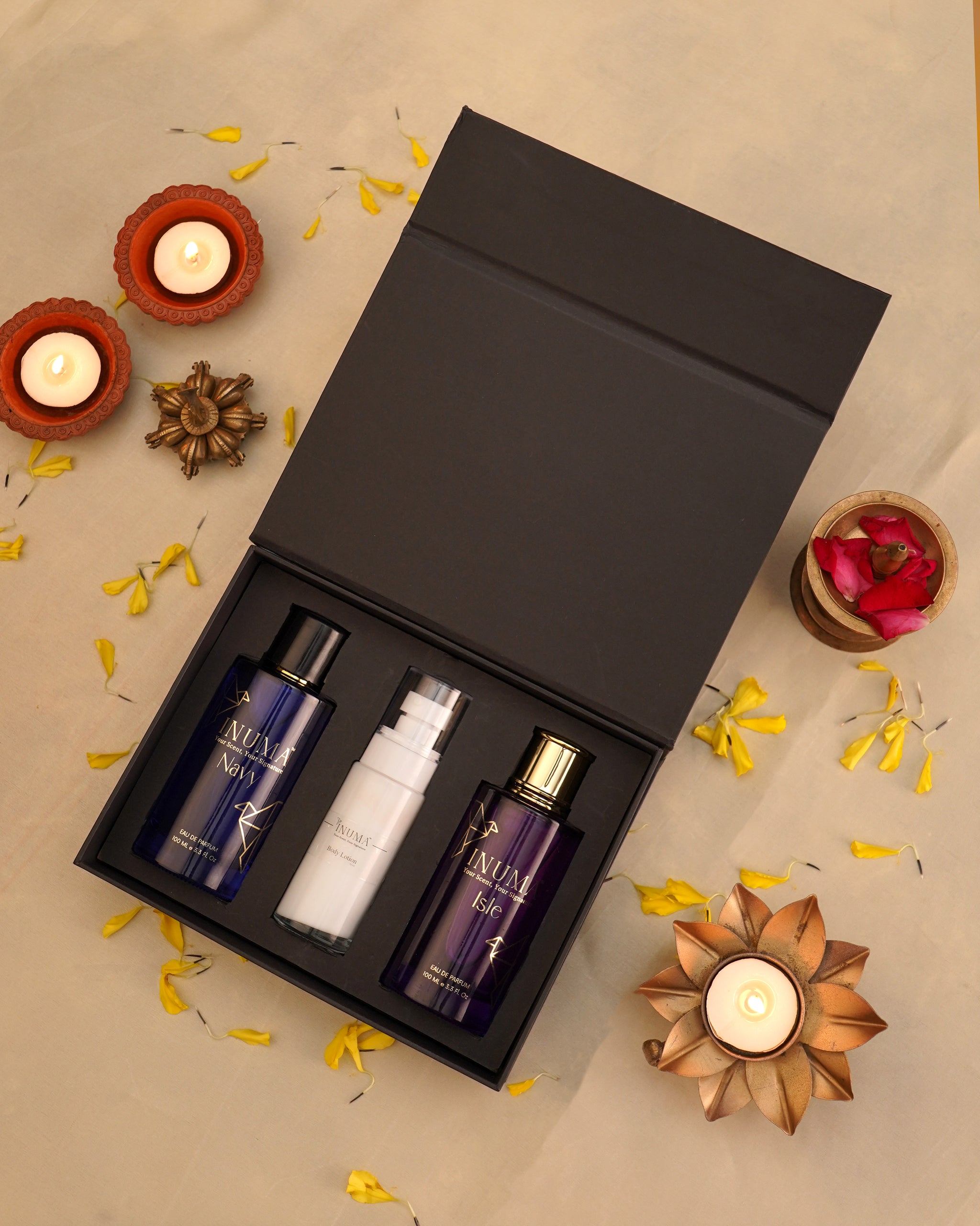 Inuma Luxe Trio (Pack of 2 Perfumes & 1 Body Lotion)